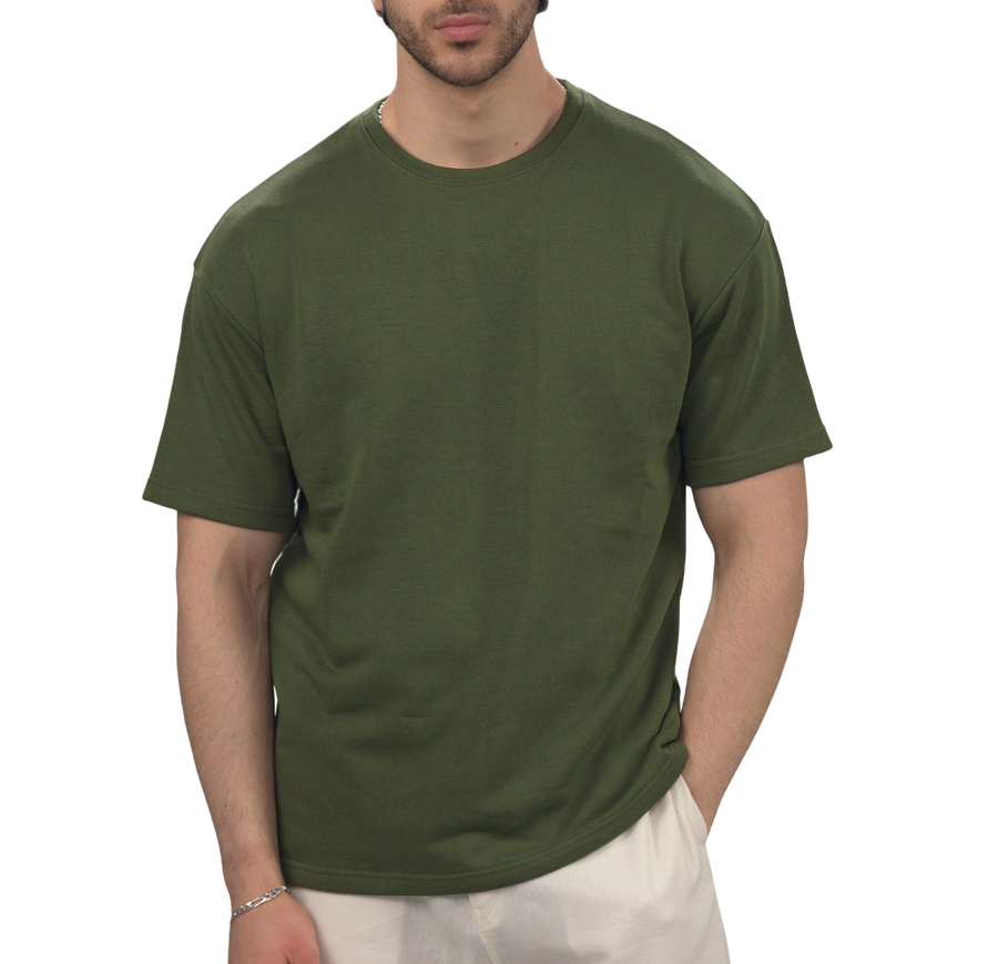 French Terry T-Shirt — Olive